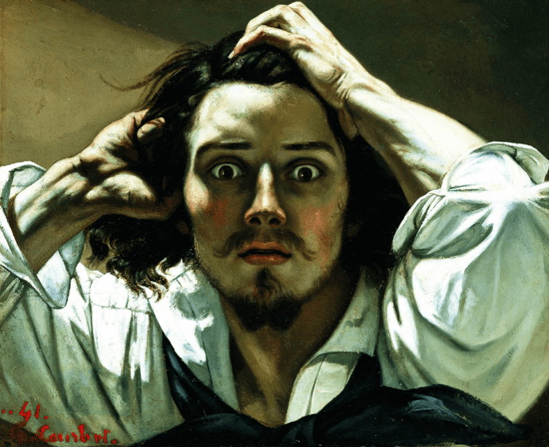 Gustave Courbet Uomo disperato